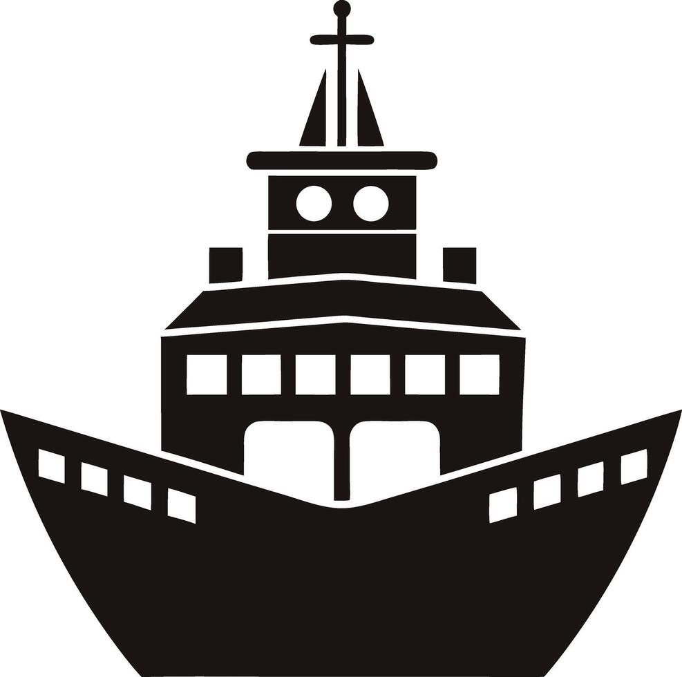 Boat and ship Silhouettes vector