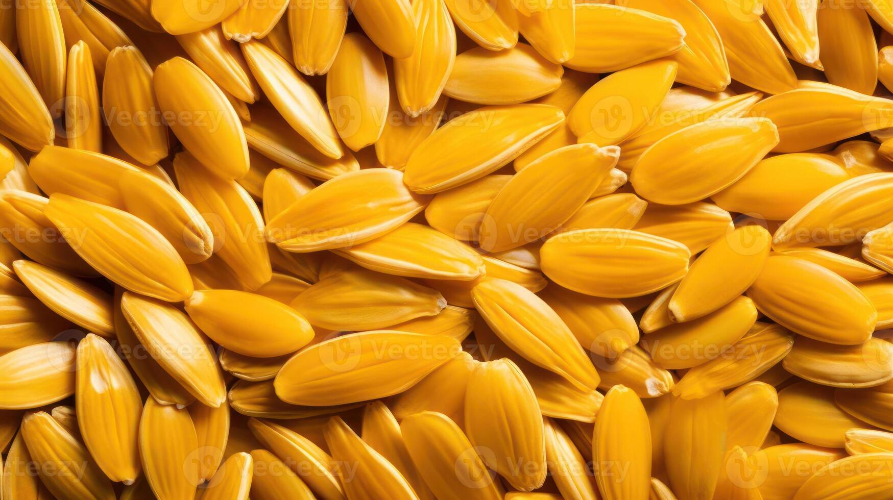 Pile of sunflower seeds, close-up, yellow, natural, texture photo