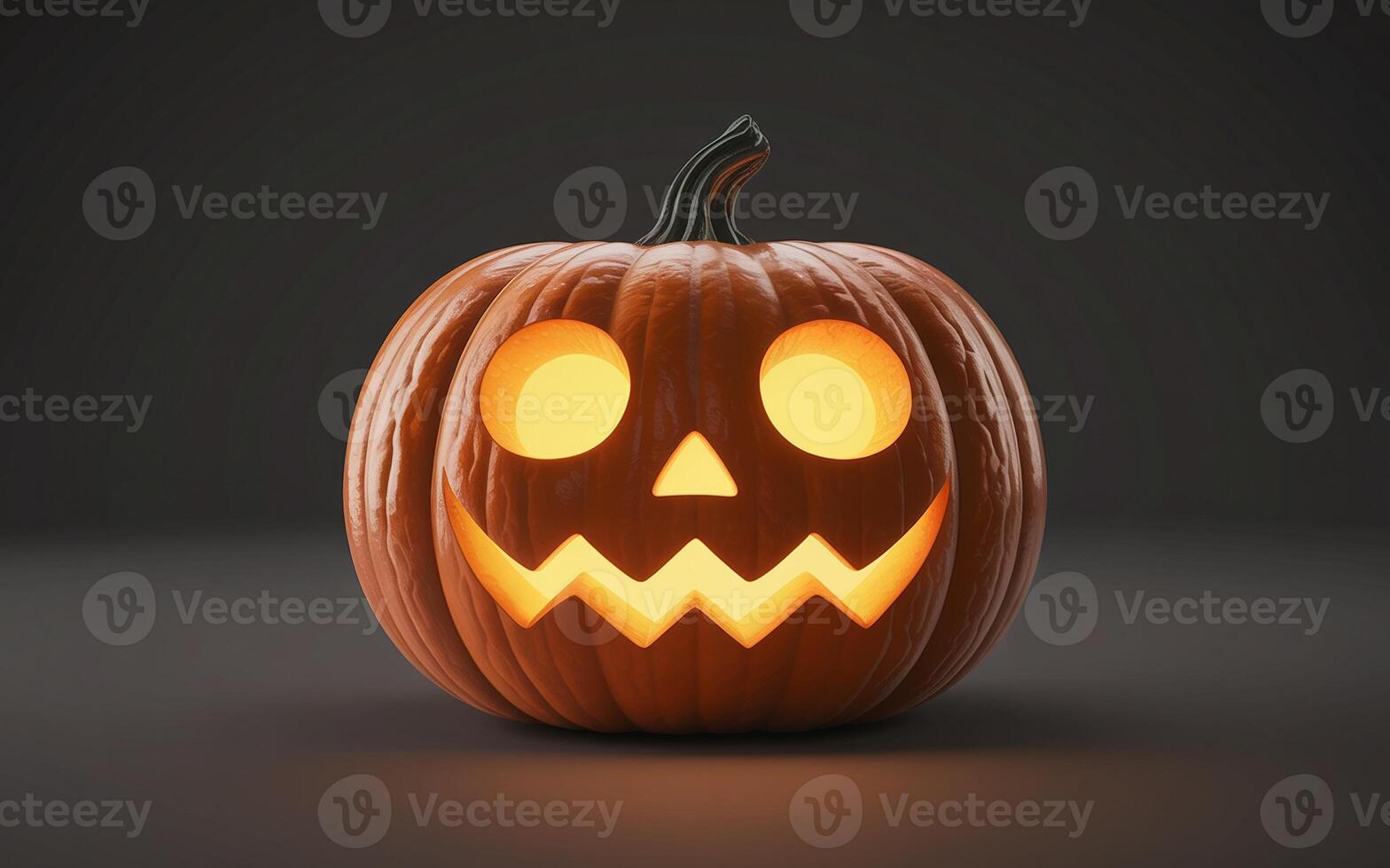 A halloween pumpkin with glowing eyes on it photo
