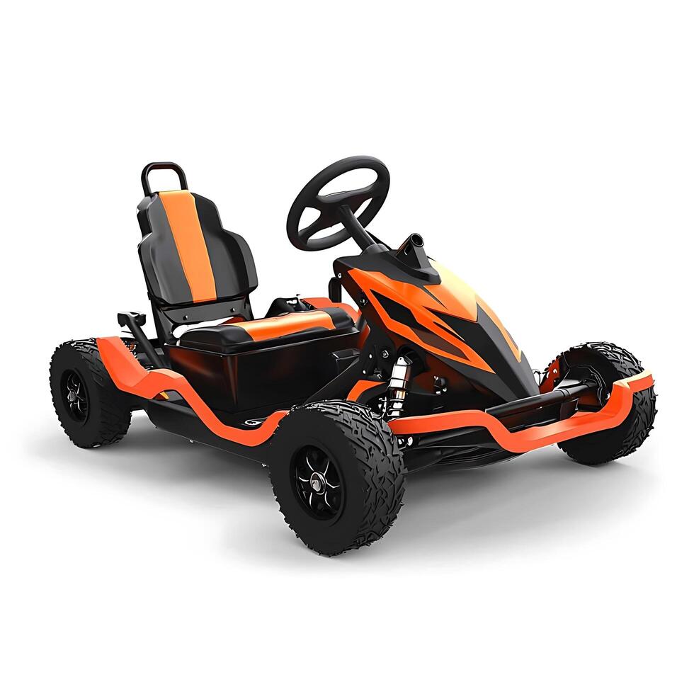 Orange and Black Go-Kart A Thrilling Ride Awaits. photo