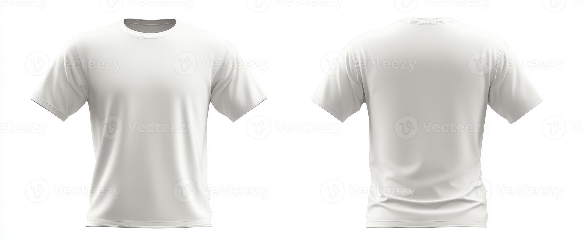 The versatile white t-shirt template for fashion design and branding. photo