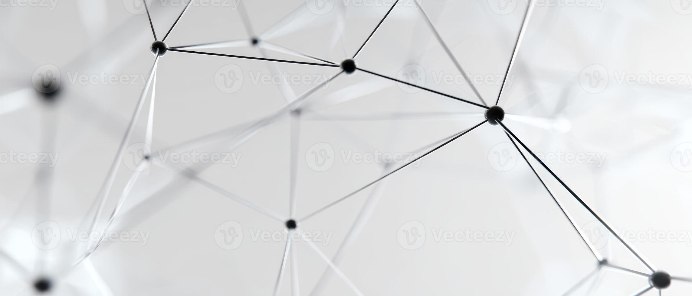 The intricate network of connected lines and nodes creating a modern abstract design. photo