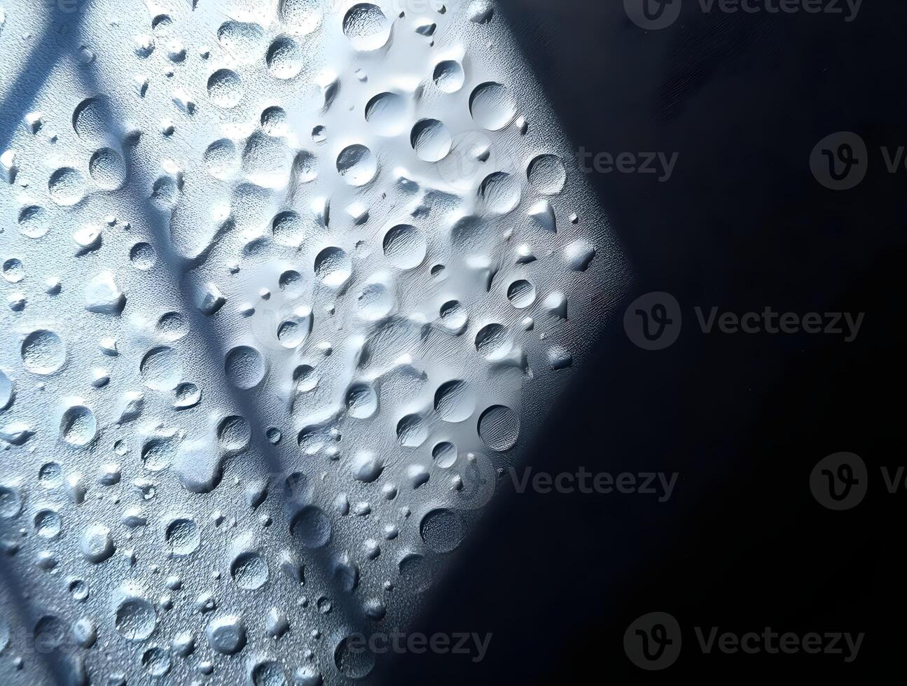 Water droplets on a window photo