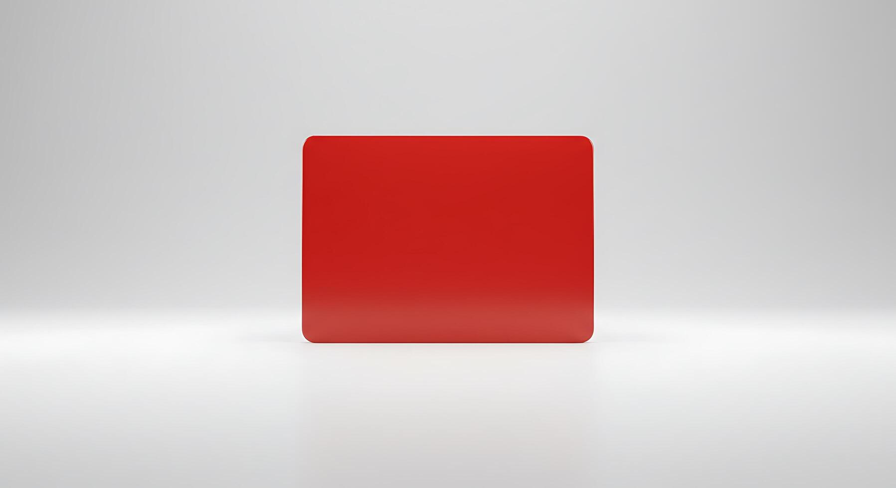A red square on a white background photo