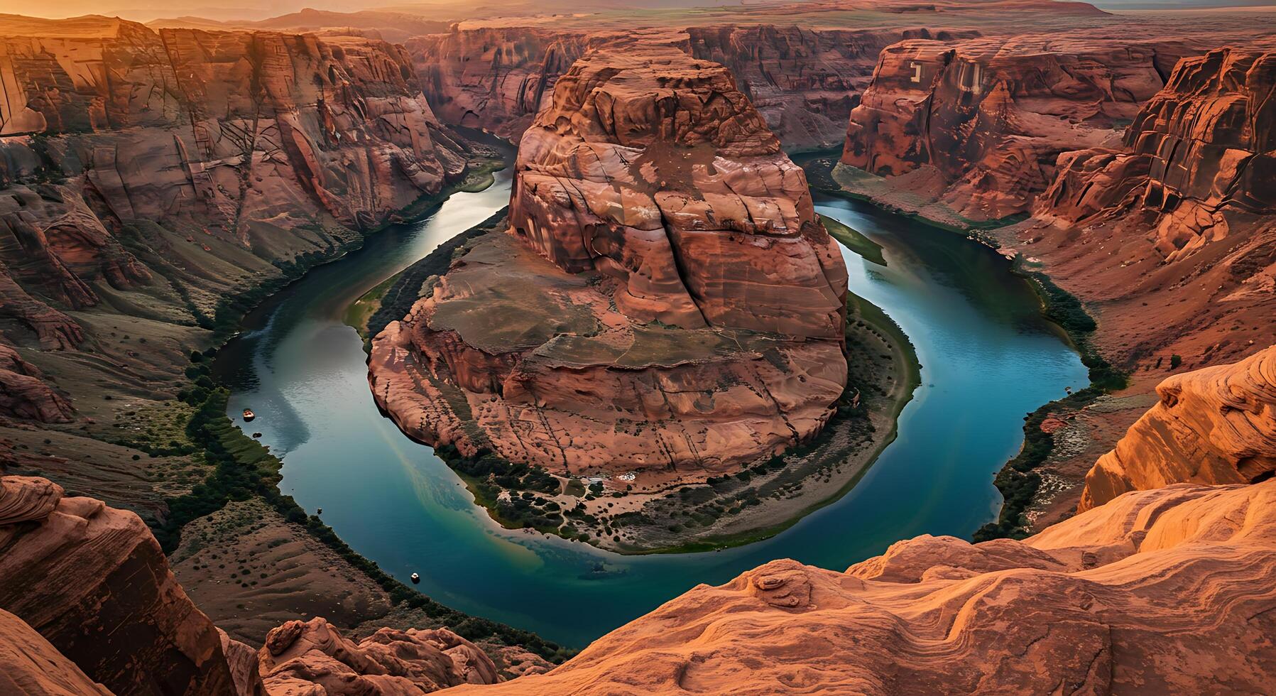 Horseshoe bend, colorado photo