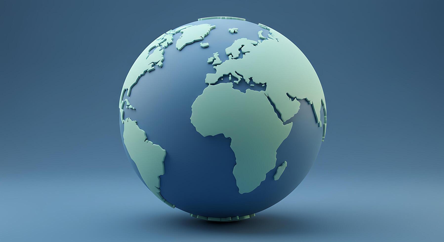 3d globe with earth on it photo