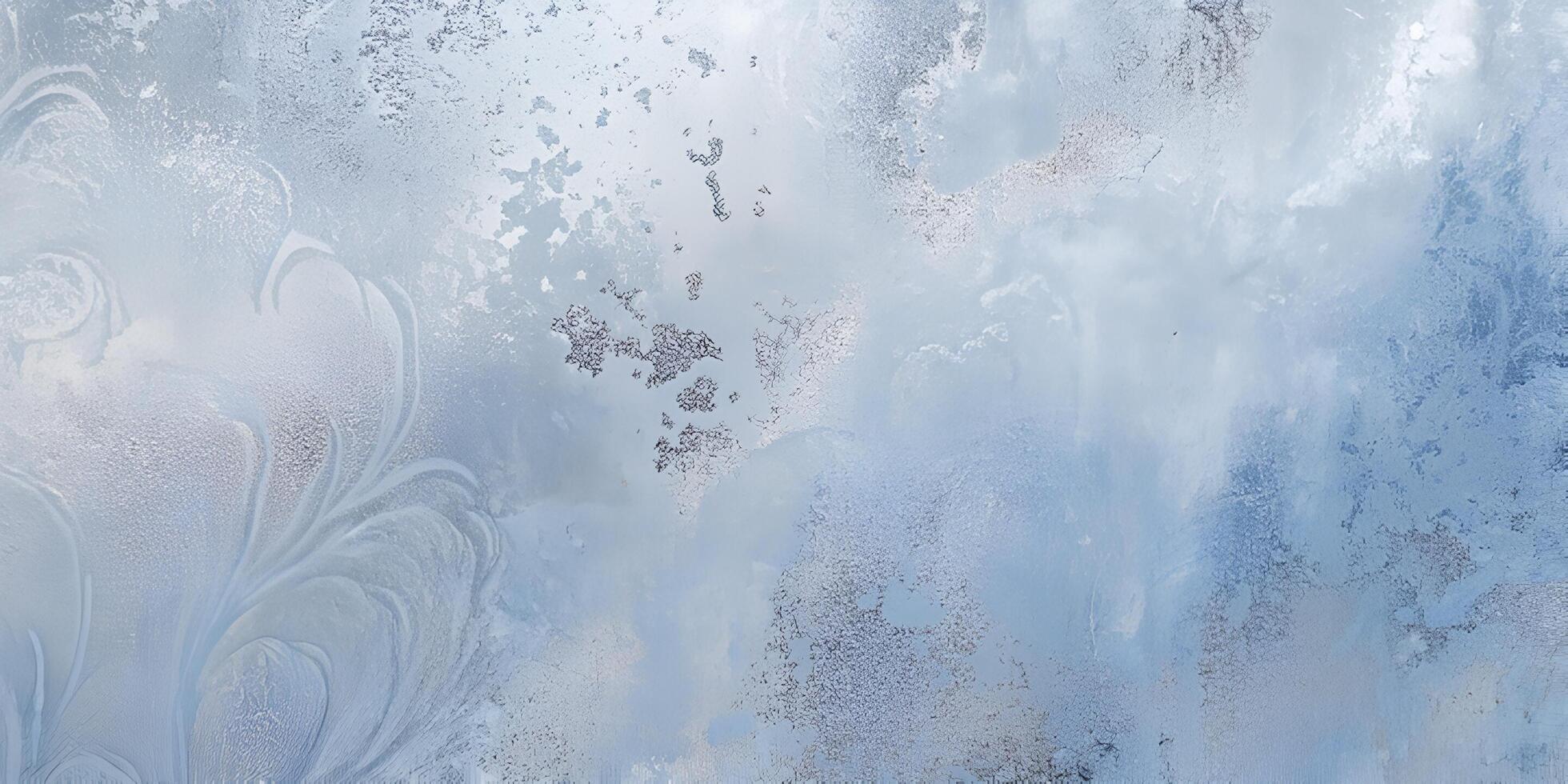 Frosted Winter Window Pane Texture Background photo