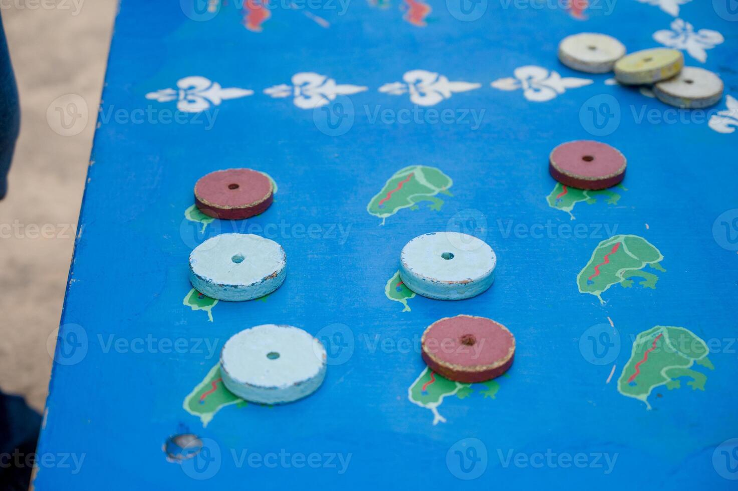 retro manual handmade wooden gameretro manual handmade wooden game. photo