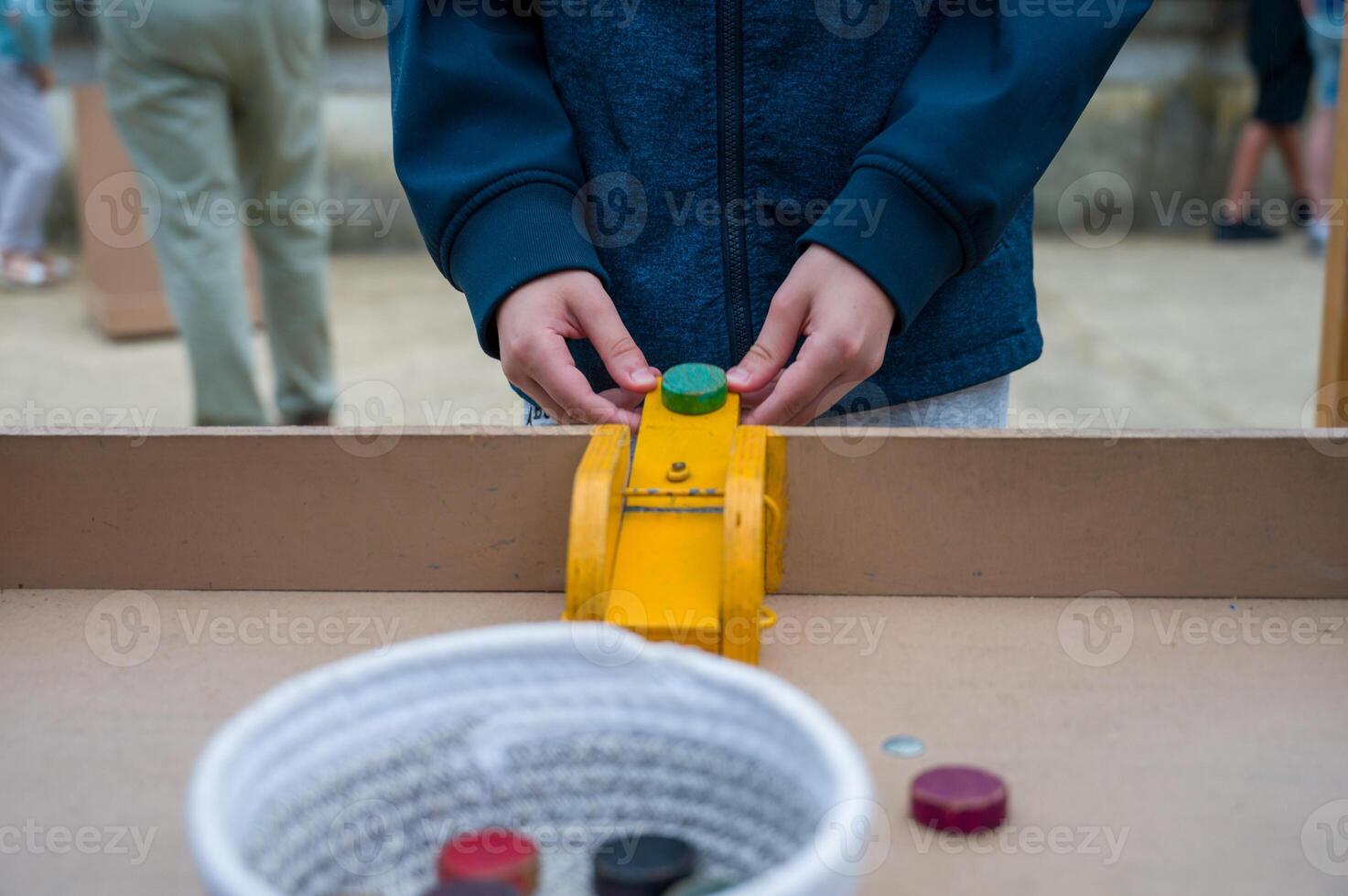 retro manual handmade wooden gameretro manual handmade wooden game., photo