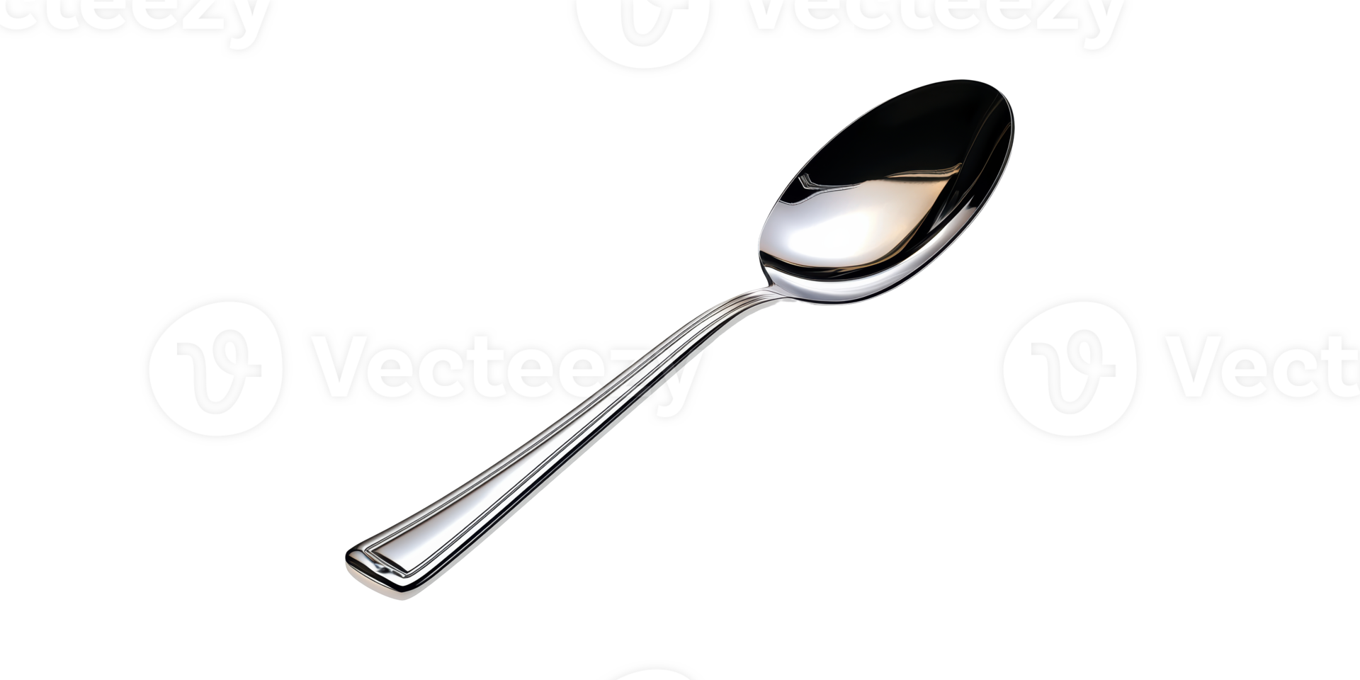 Stainless Steel Spoon. Essential Kitchen Utensil For Dining And Cooking Isolated On Transparent Background png
