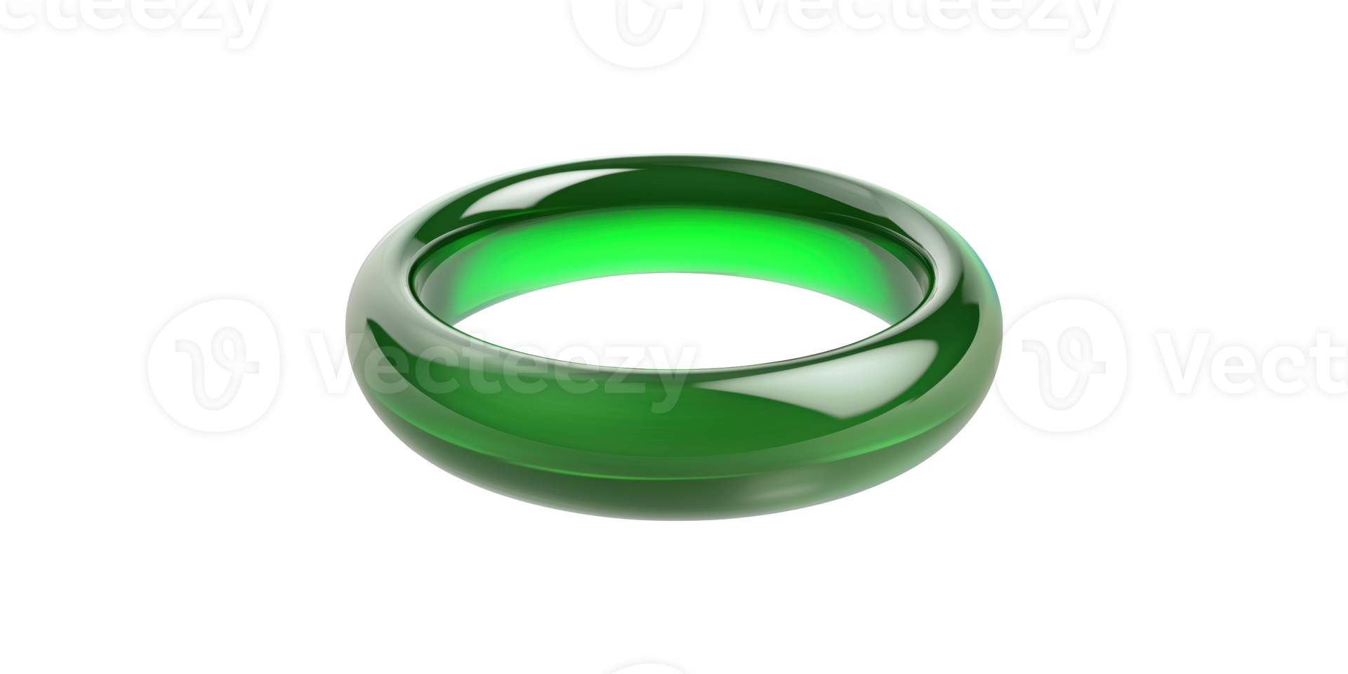 Green Glass Ring. Symbol Of Elegance And Minimalist Jewelry Design Isolated On Transparent Background png