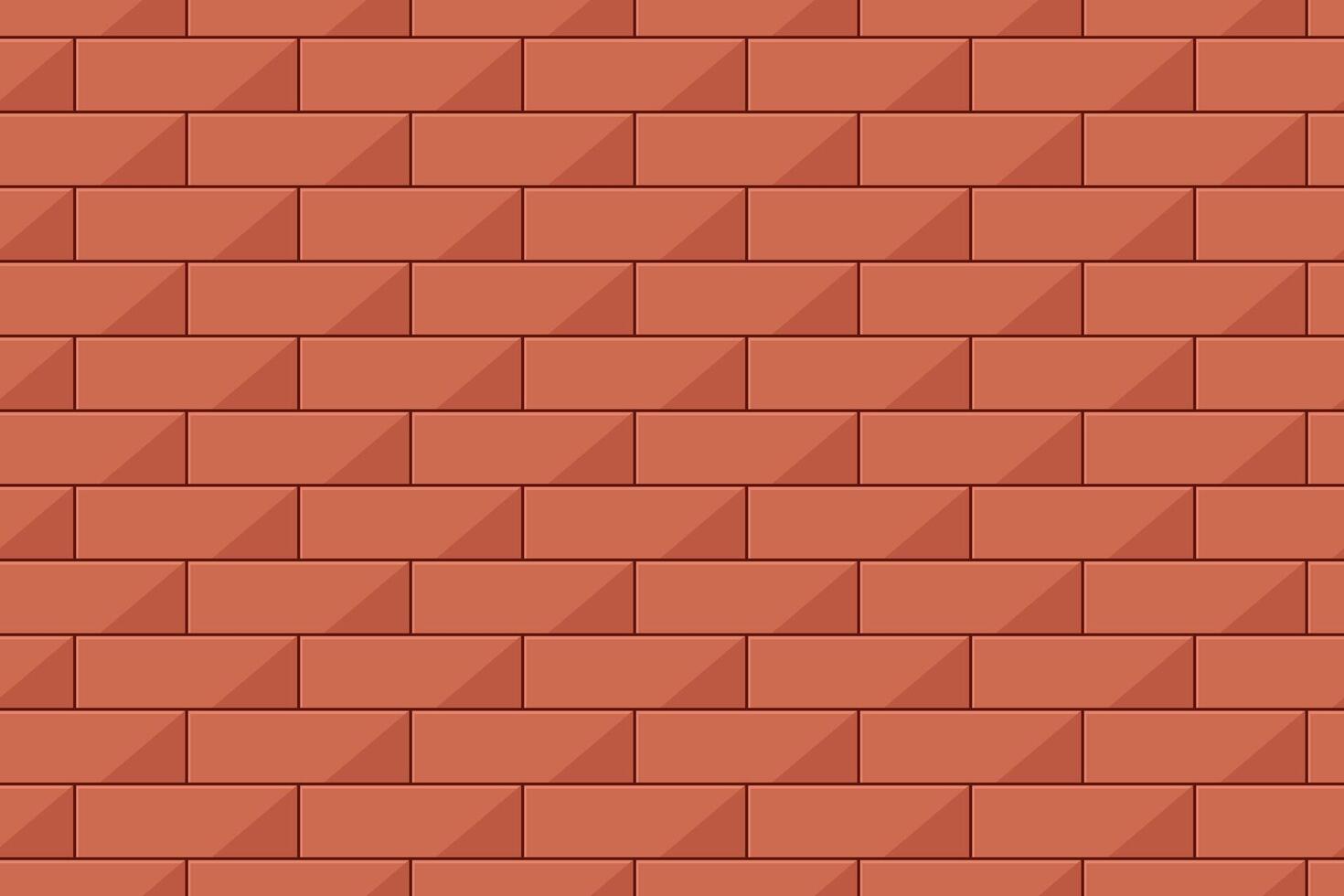 Red brick wall texture pattern vector