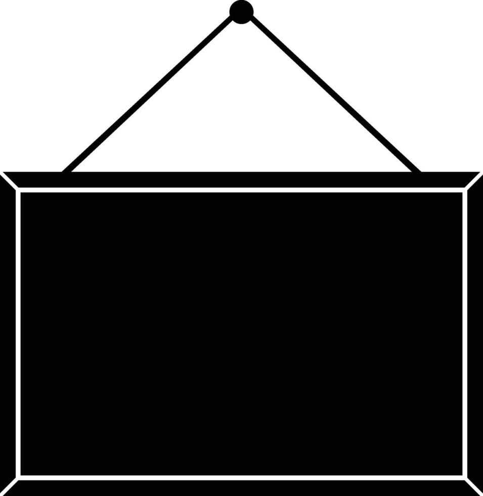 Blank Hanging Board Icon Illustration vector