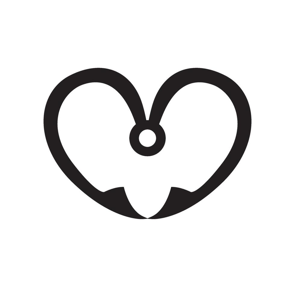 hook love tattoo.eps vector