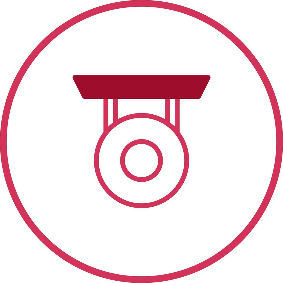 Simple red medallion icon perfect achievement recognition reward illustration flat design with frame style vector