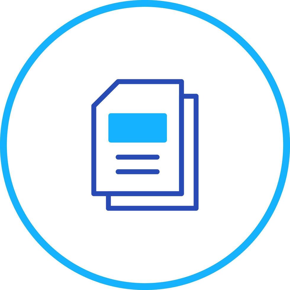 Minimalist illustration of documents highlighting information management in a circular design for presentation purposes vector