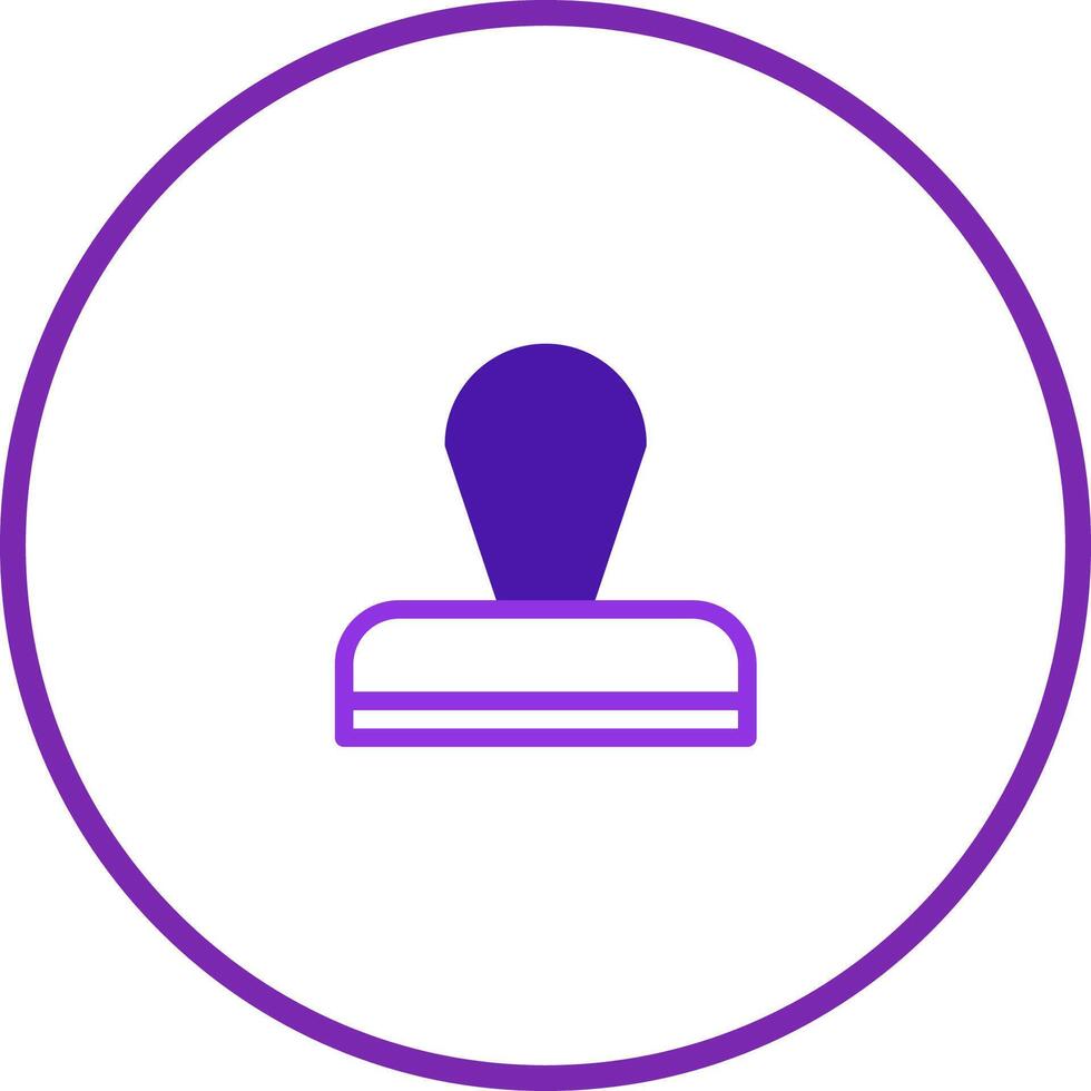 Symbolic representation stamp isolated against white backdrop for graphic design projects and document authentication concepts or visual communication vector
