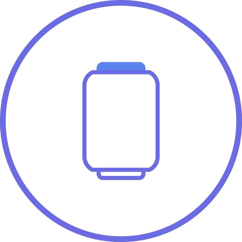 Minimalist illustration of a smart watch with circle line art perfect for icon design clean and simple presentation vector
