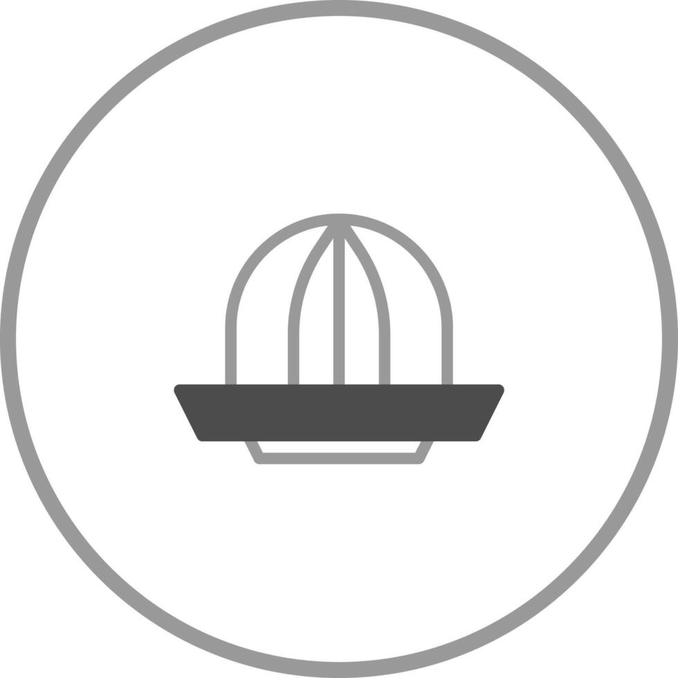 Minimalist lemon squeezer icon for fresh juice concept and kitchen equipment in format presenting simplicity vector