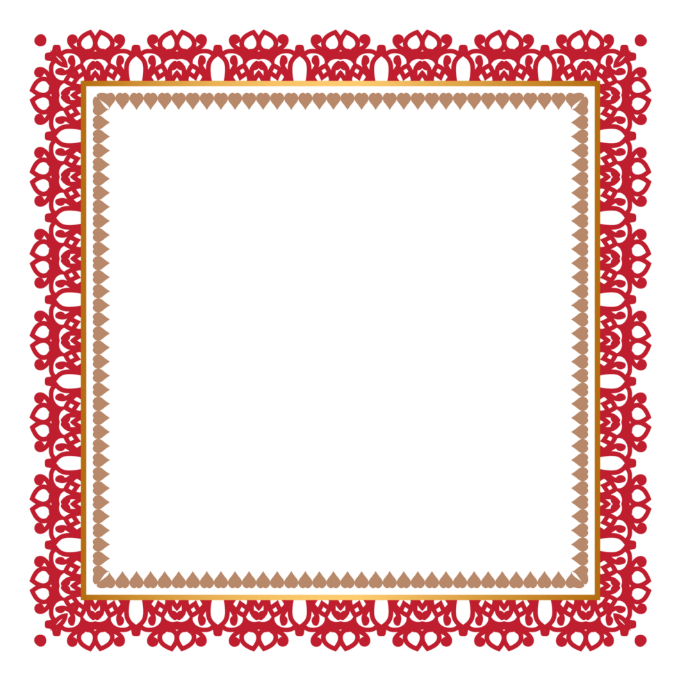 Red thin rectangular frame on the white background perfect design for headline logo and sale banner design png