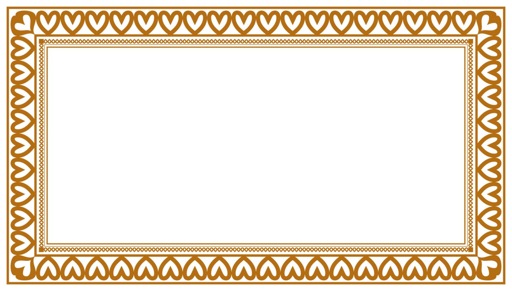 Luxury golden rectangle corner certificate border pattern line photo frame islamic wedding invitation at background png