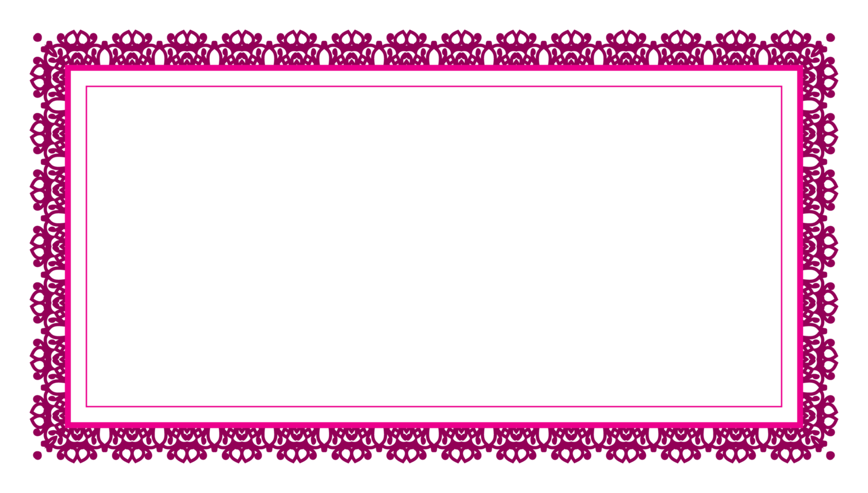 Rectangle certificate border pattern line photo frame islamic wedding invitation background on png