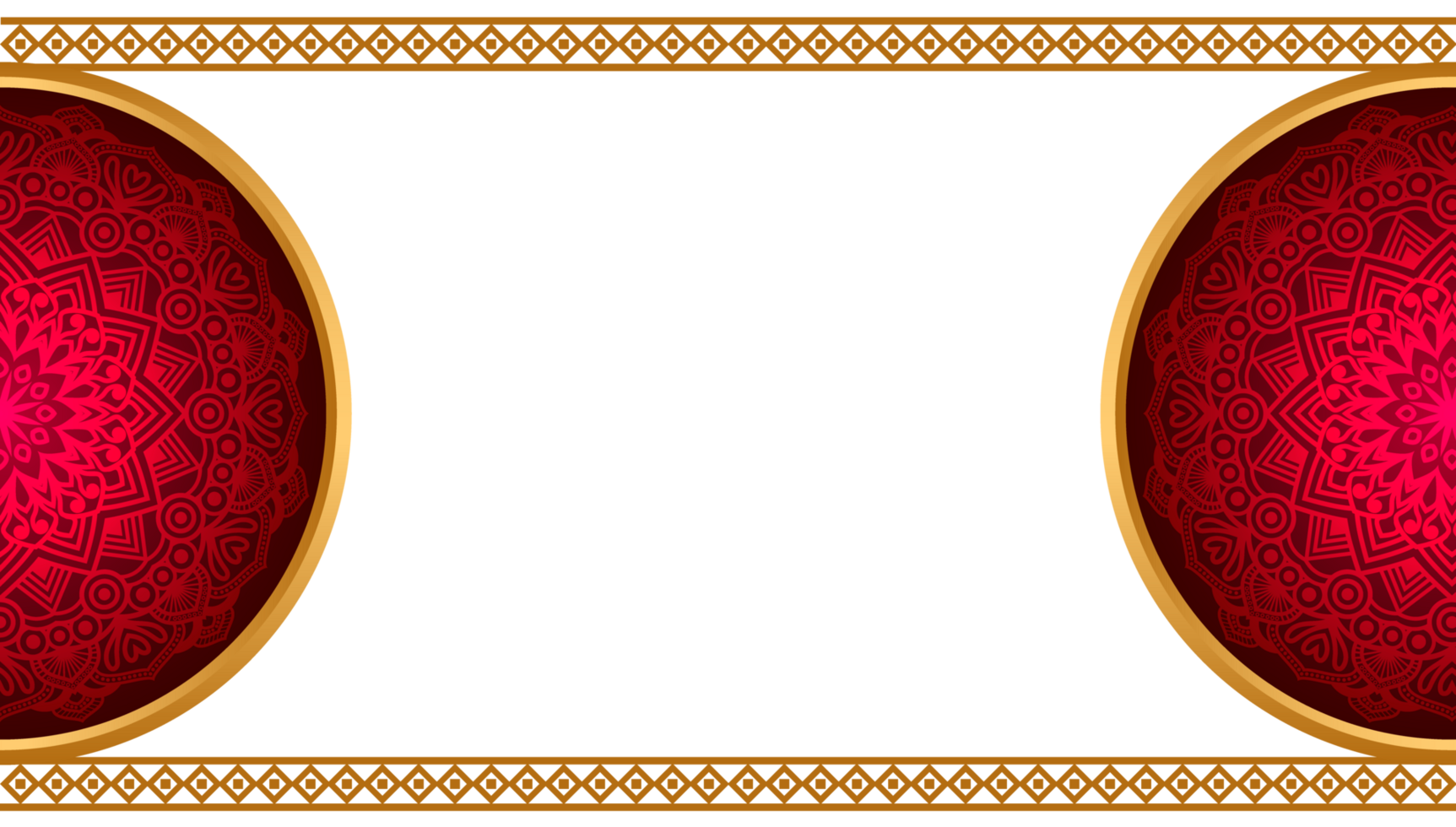 Red luxury background with mandala ornament png