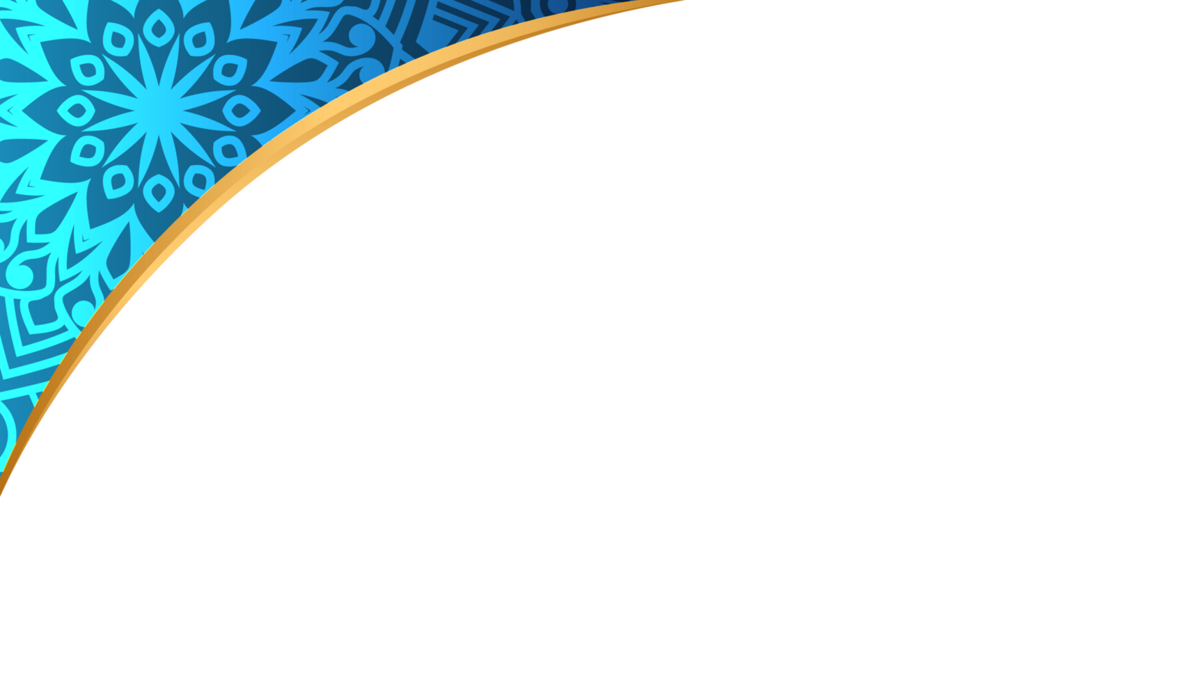 Islamic frame border with mandalas and rectangle design png