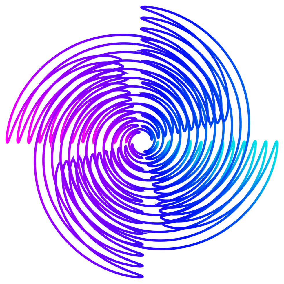 Blue luxury circle shape frame png