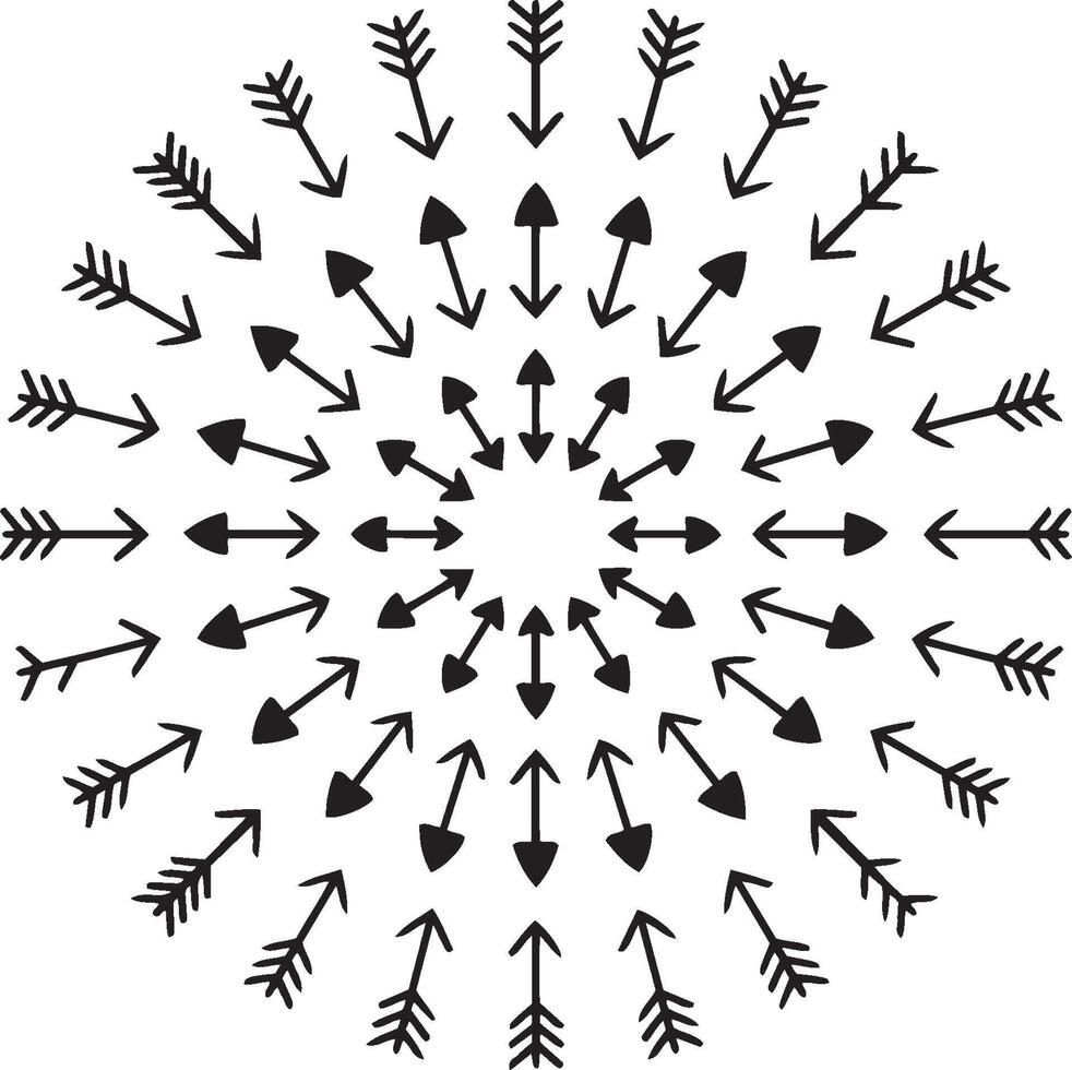 Versatile Arrow Icon Set in Style Suitable for Web and Print Media Designs vector