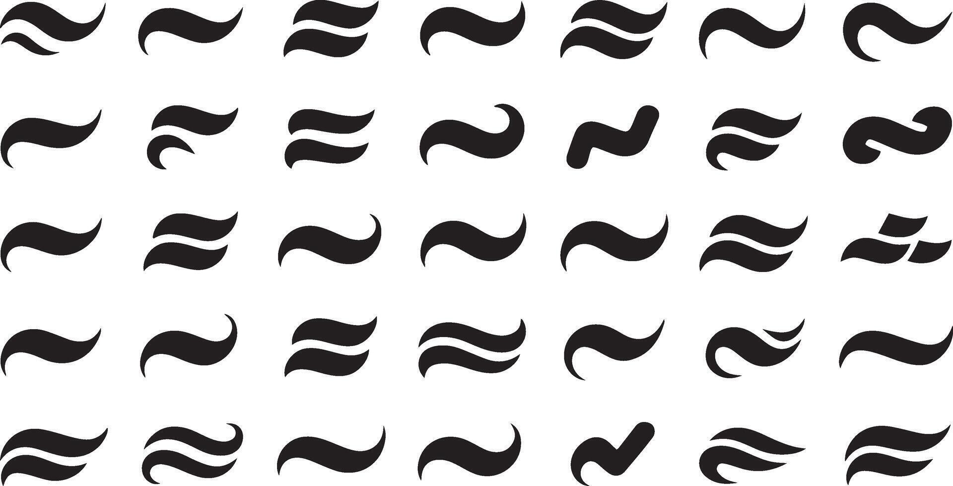 Versatile Swoosh and Swash Tail Collection Suitable for Branding, Typography, and Decorative Design Elements vector