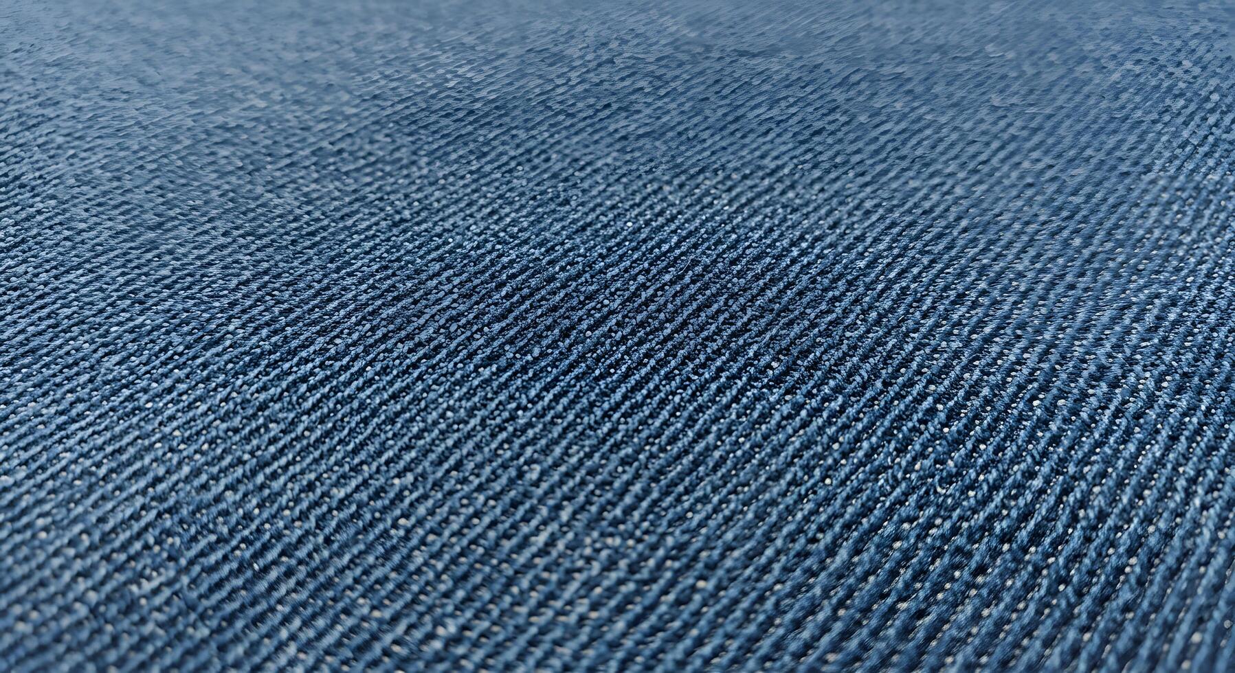 Close-up denim fabric texture in sharp detail, ideal for apparel ads, fashion portfolios, or digital craft projects. photo