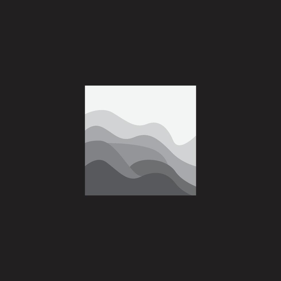 river logo design beautiful natural river scenery with simple minimalist concept of brand template vector