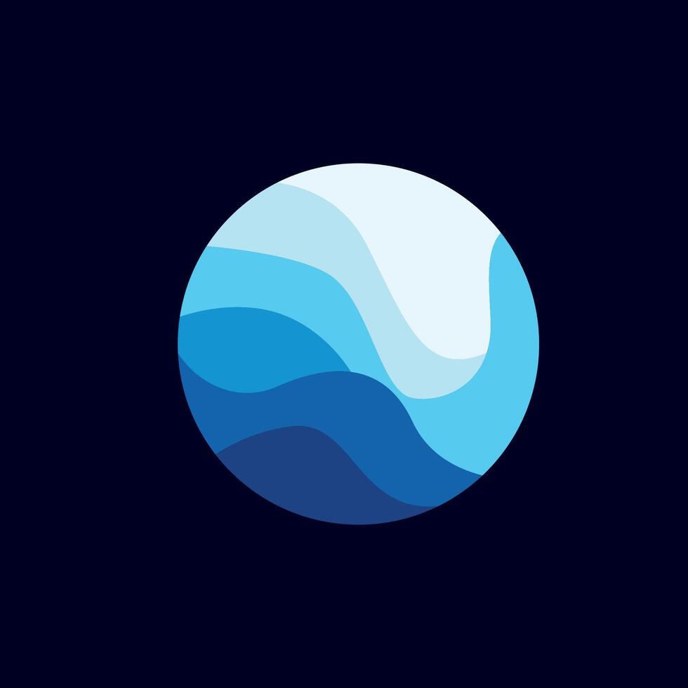 river logo design river scenery simple minimalist concept illustration of product brand template vector