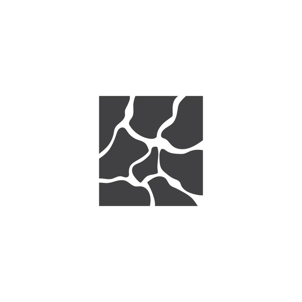 natural stone logo design concept nature pile of river stone vector