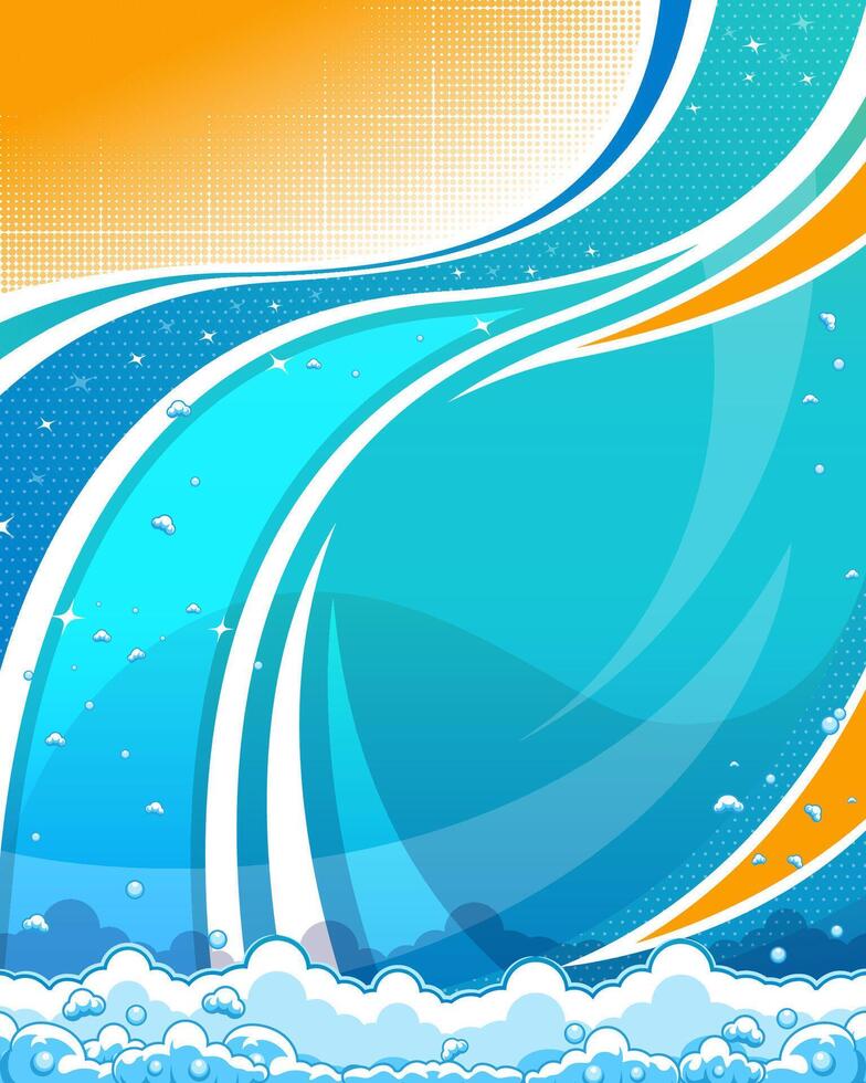 Abstract fluid background for car wash business vector
