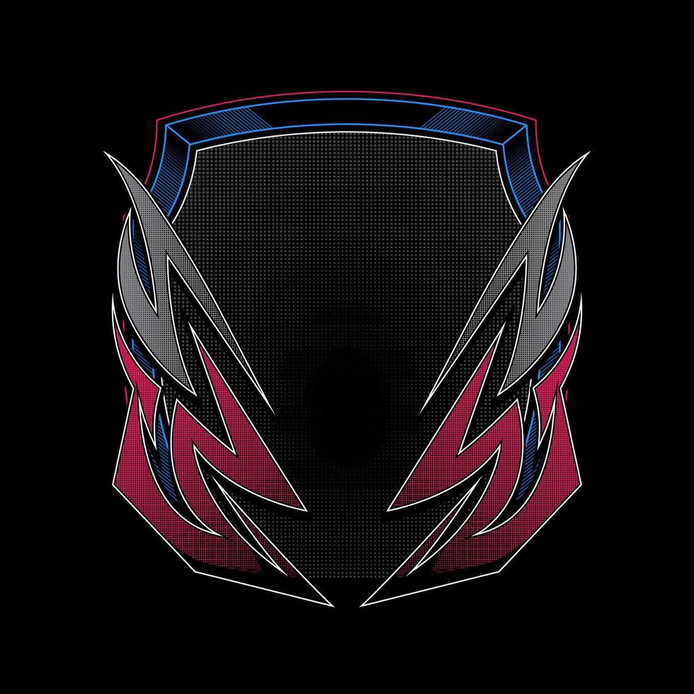tribal frame for t-shirt design template vector