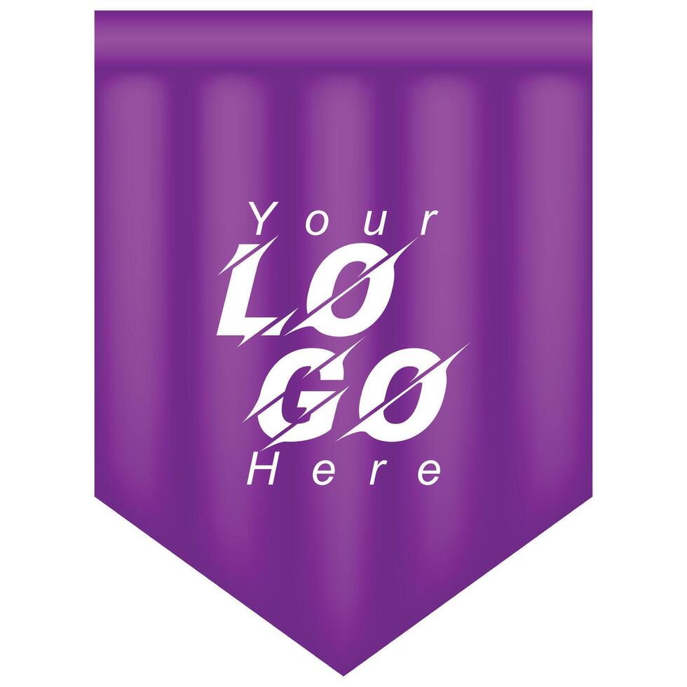 purple backdrop in the shape of a curtain vector
