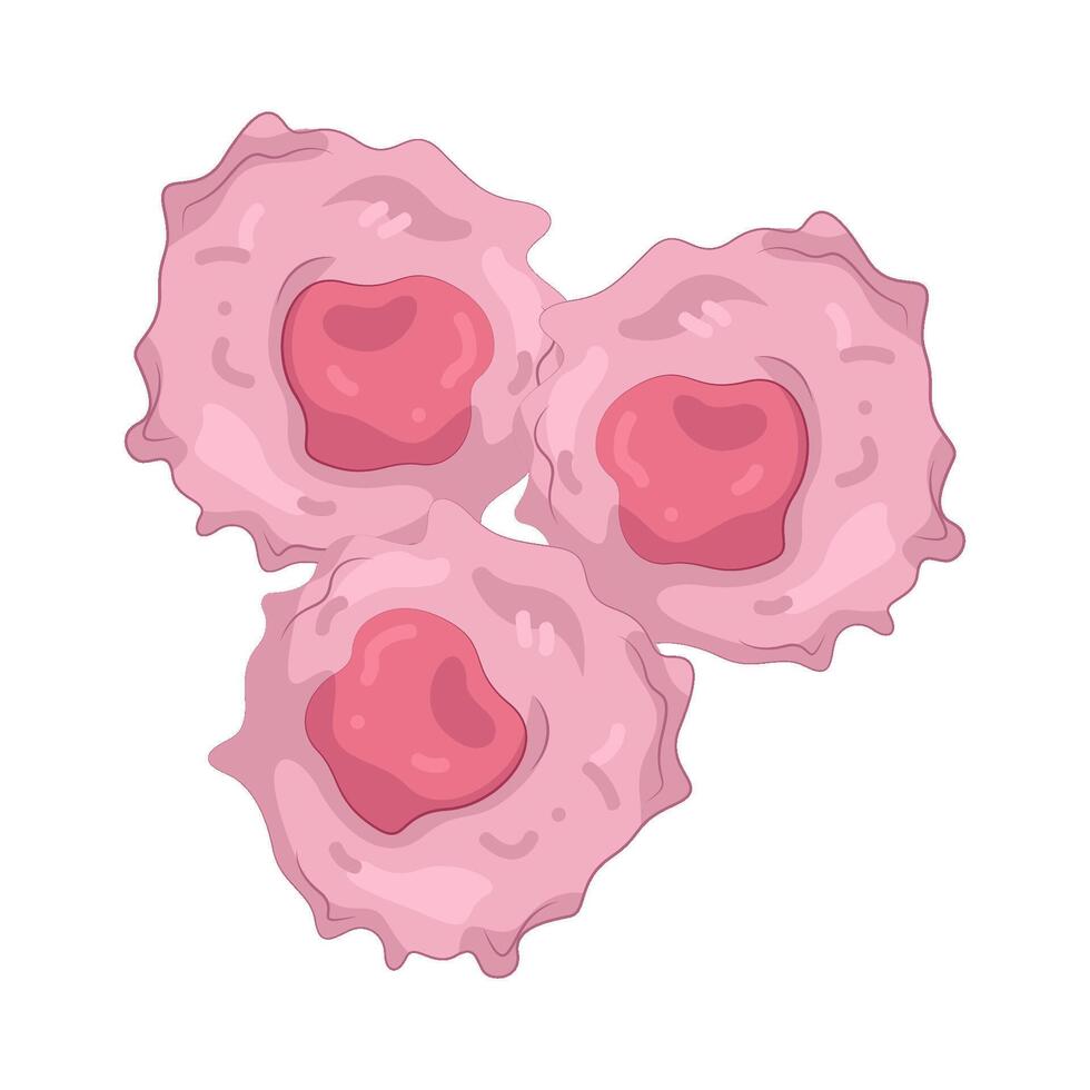 cancer cell illustration vector