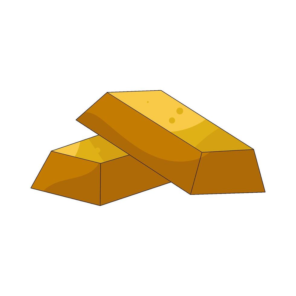 Two Gold Bars vector