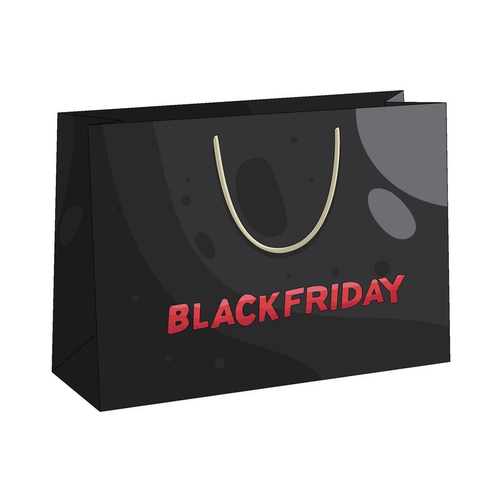 Black Friday Shopping Bag vector