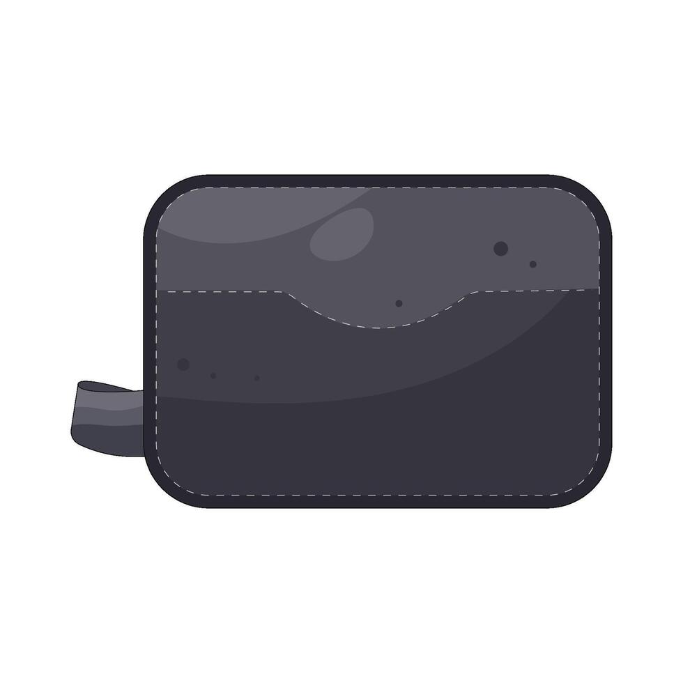 Black Wallet illustration vector