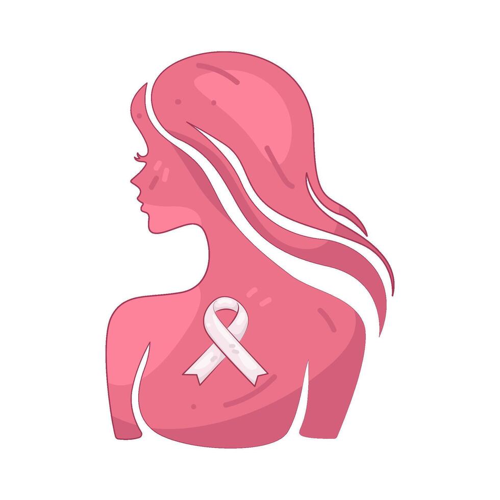 Breast Cancer Awareness Woman vector