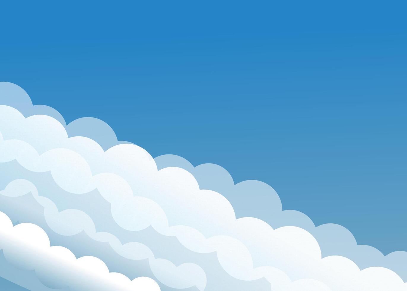 Cloudy sky background design. vector