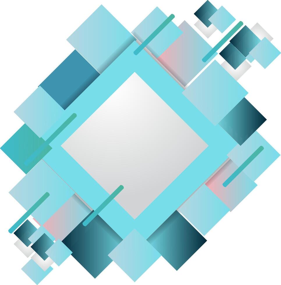 Abstract design with geometric shapes vector