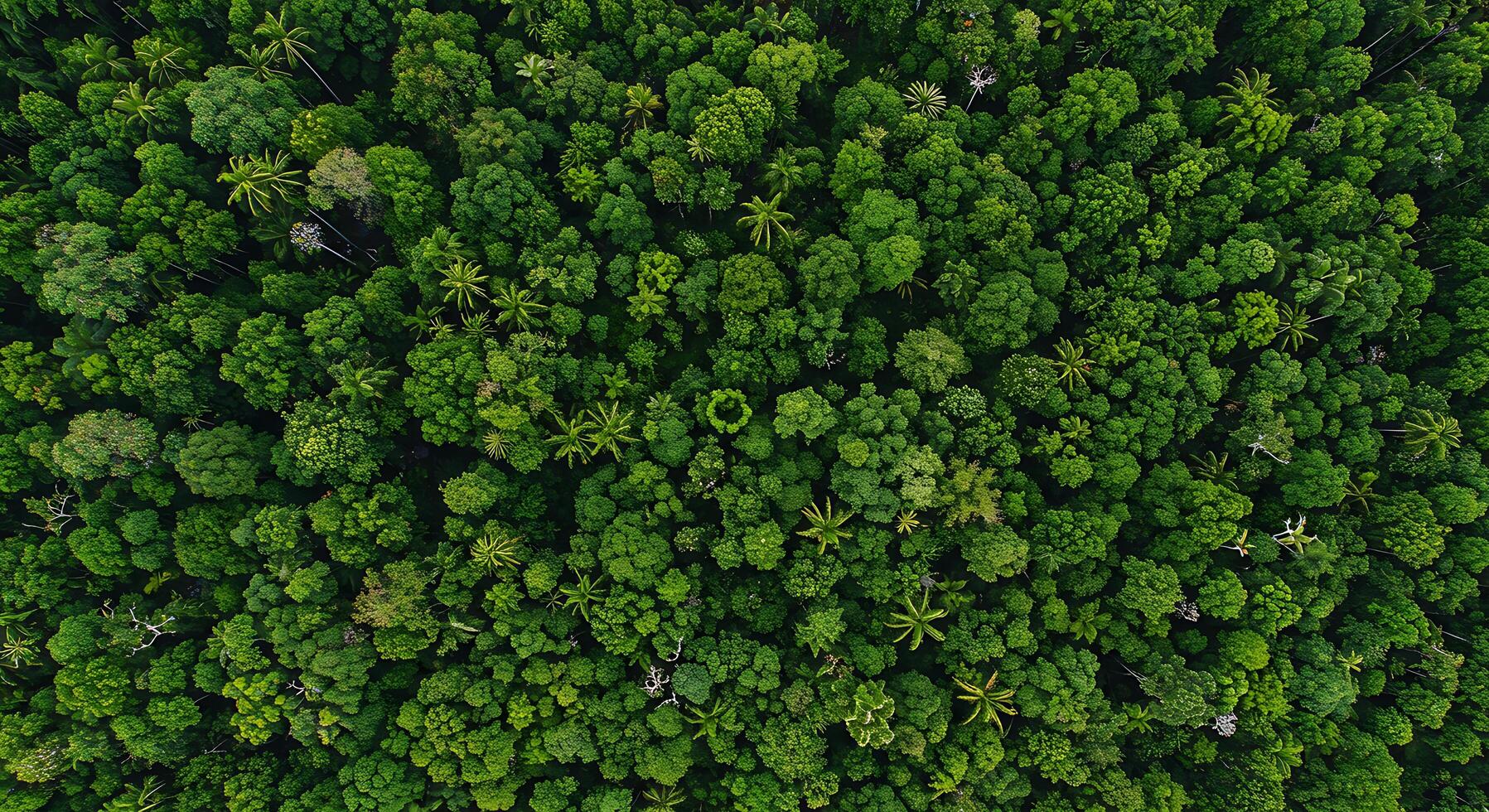 Aerial view of green forest photo