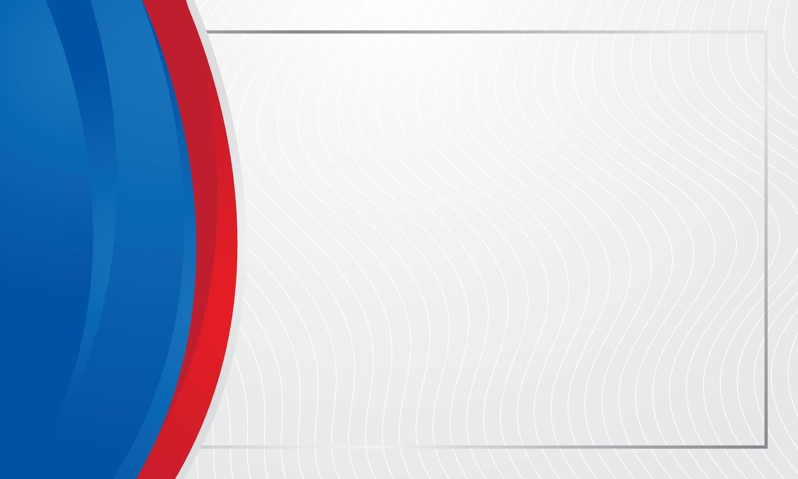 Blue red gradient abstract curve corner border for certificate vector