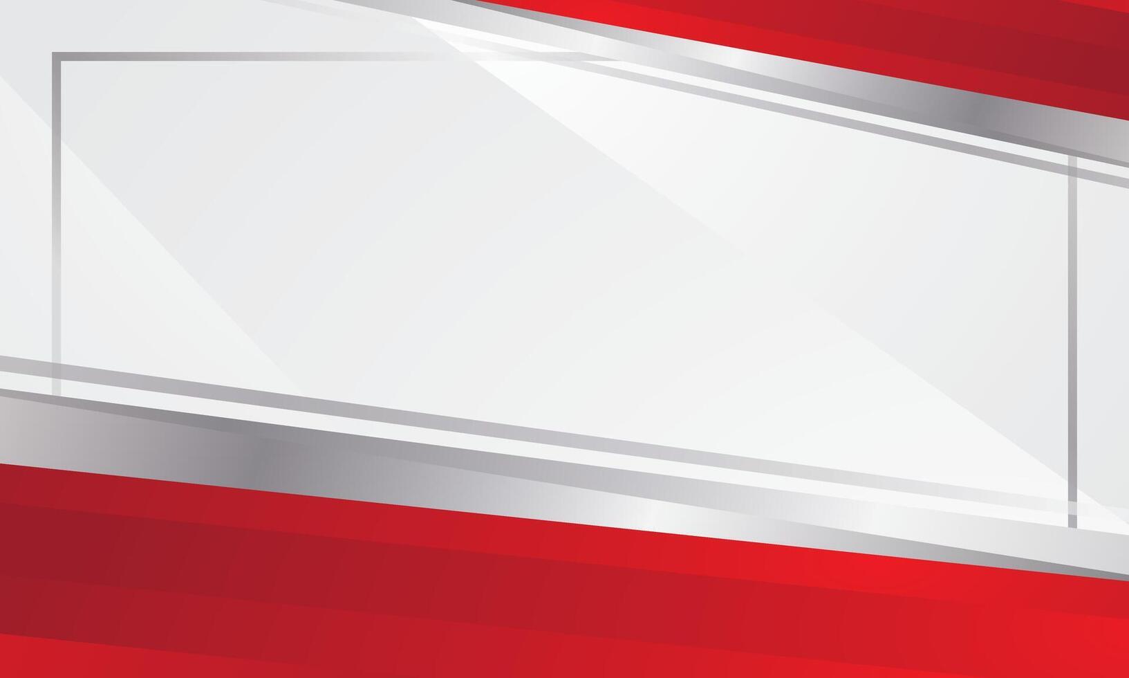 Modern red and white abstract background design vector