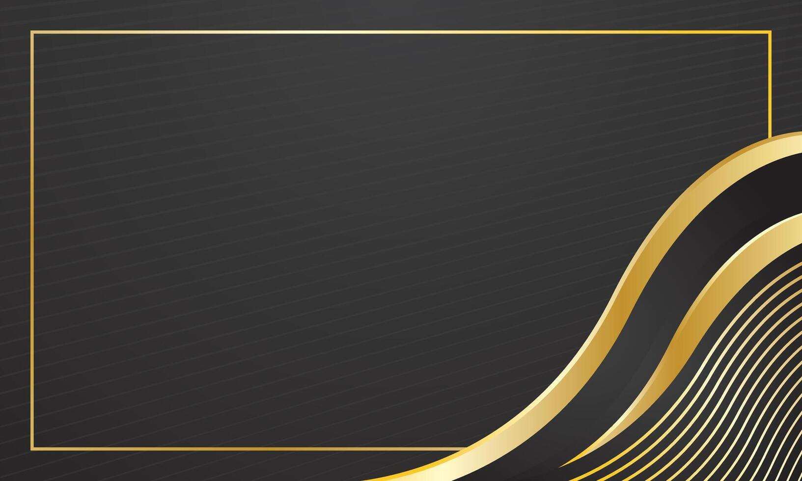 Gold wave background for luxury certificate vector