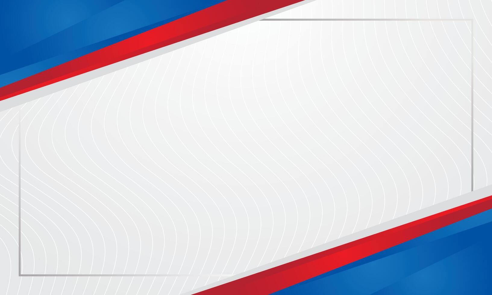 White background with modern blue and red colors vector